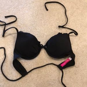 Black bikini top, wire/padded